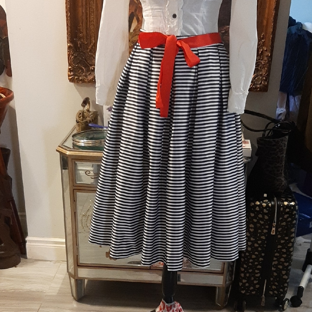 Long Satin Skirt
